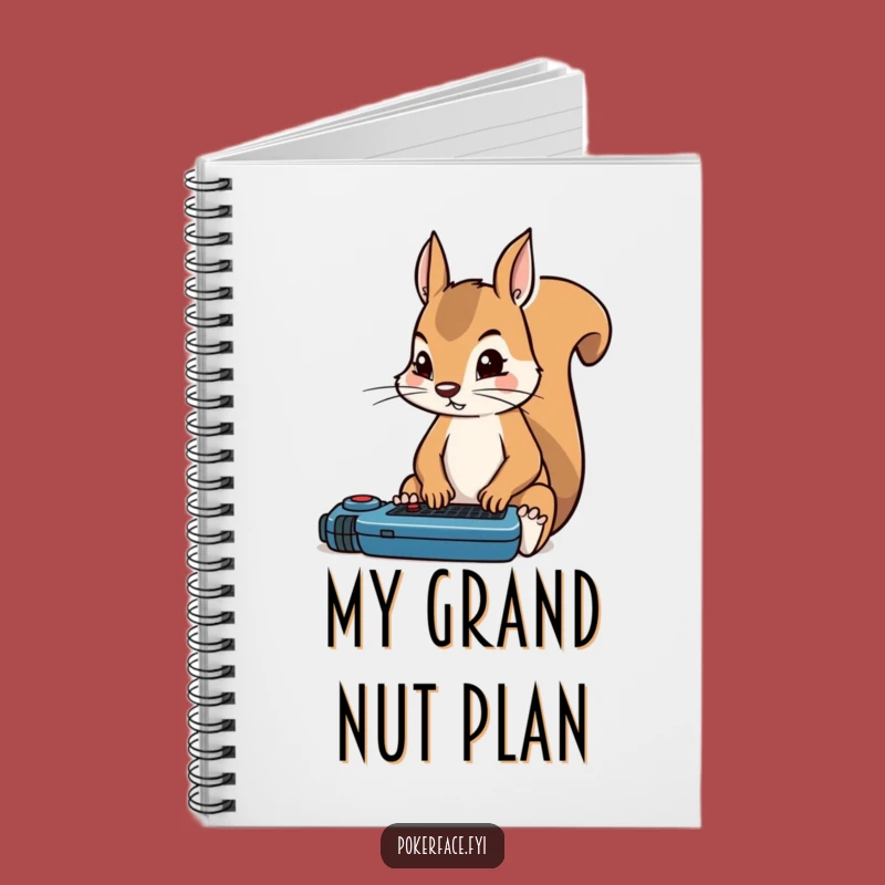 Funny Squirrel Poker Notebook: Focused Strategy - Hilarious Gift for Planners