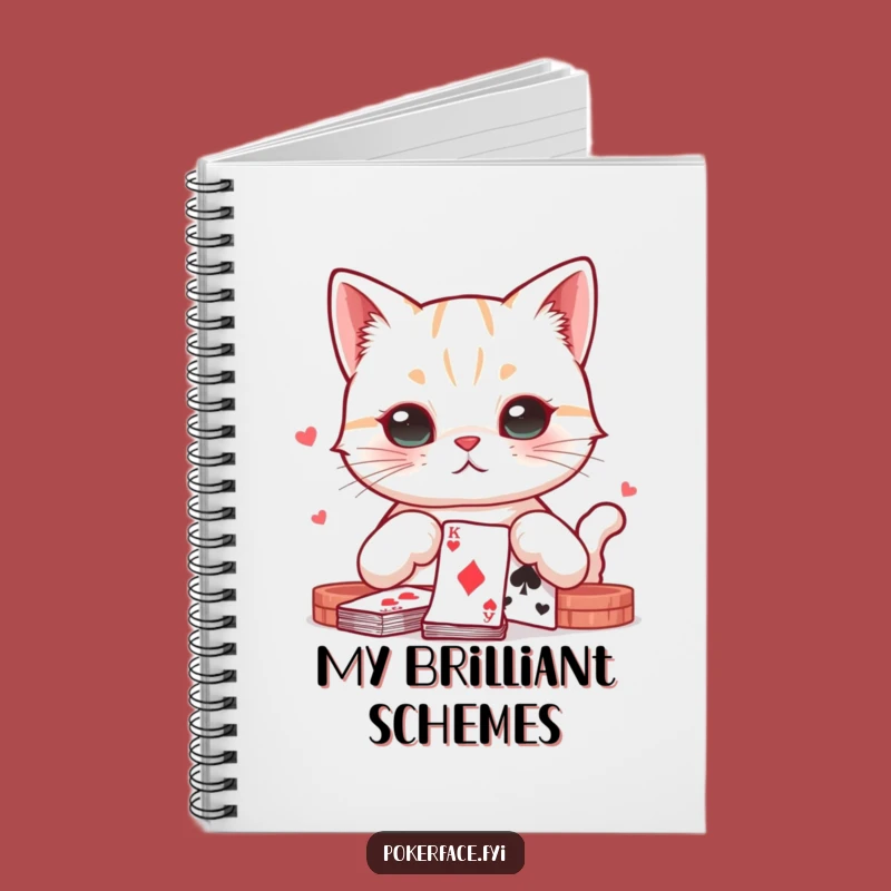 Funny Poker Cat Journal: Neutral Feline Playing Cards - Perfect Funny Gift for Notes!