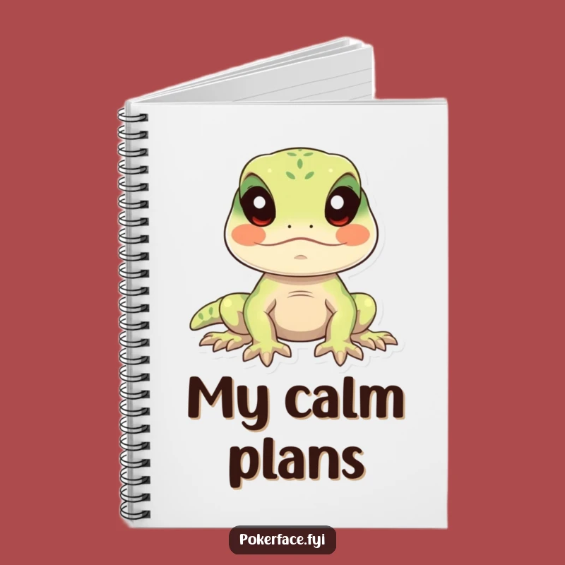 Funny Calm Lizard Notebook: Jot Down Thoughts with Still Precision