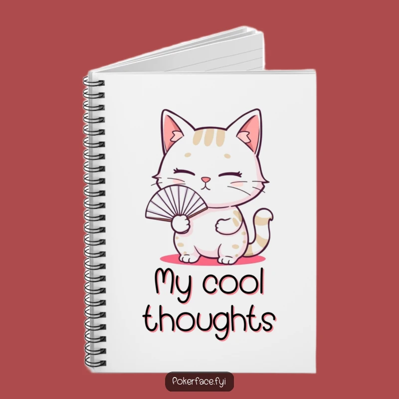 Funny Blank Cat Fan Notebook, Hilarious Emotionless Kitty Journal