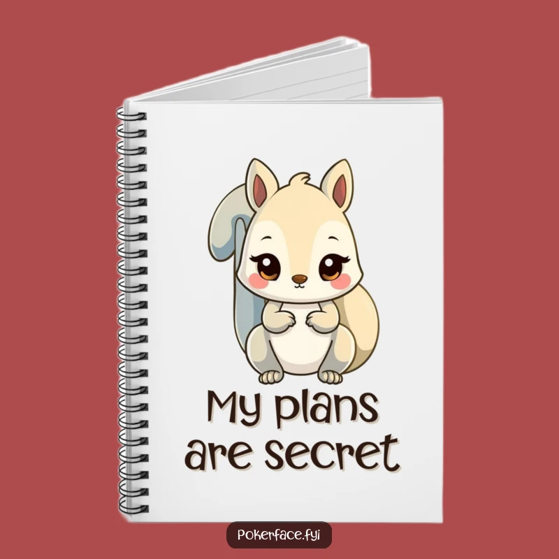 Funny Unfazed Squirrel Notebook - Jot Down Notes with Steady Purpose