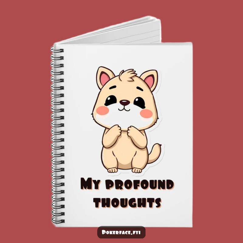 Funny No Reaction Animal Notebook - Jot Down Thoughts with Zero Enthusiasm