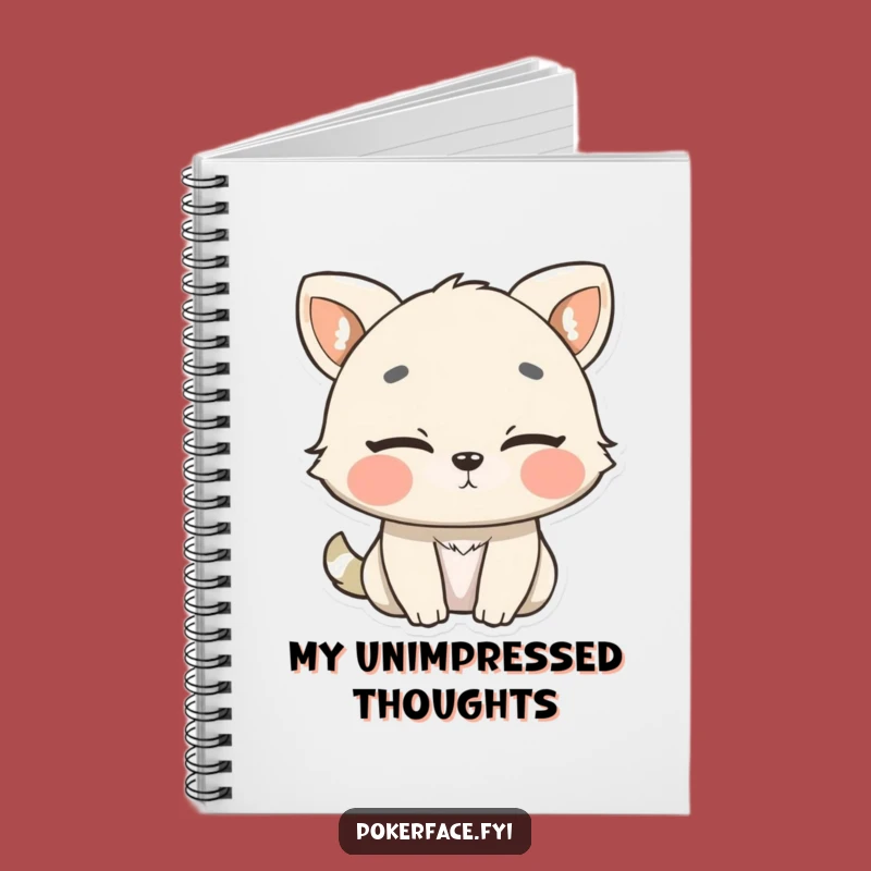 Funny Slow Blink Animal Notebook - Write with Calm and Composed Thoughts