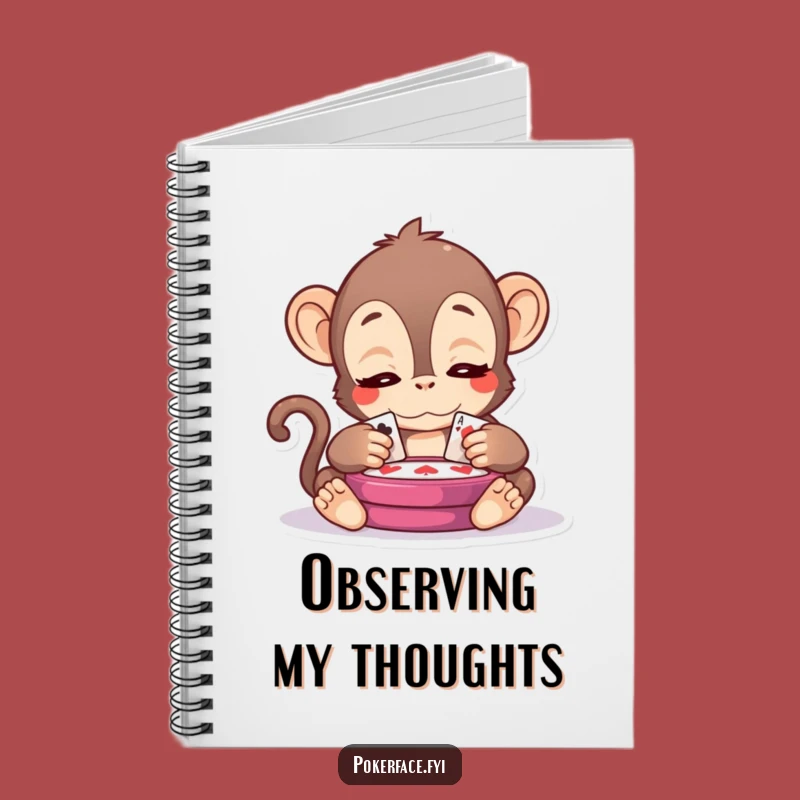 Funny Kawaii Monkey Notebook - Jot Down Strategies with Serenity