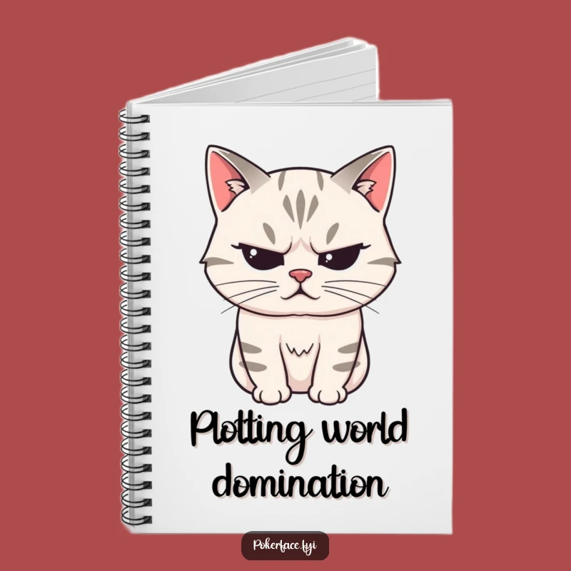 Funny Stoic Cat Notebook: Journal Your Thoughts, Unreadable Feline, Humorous Logs