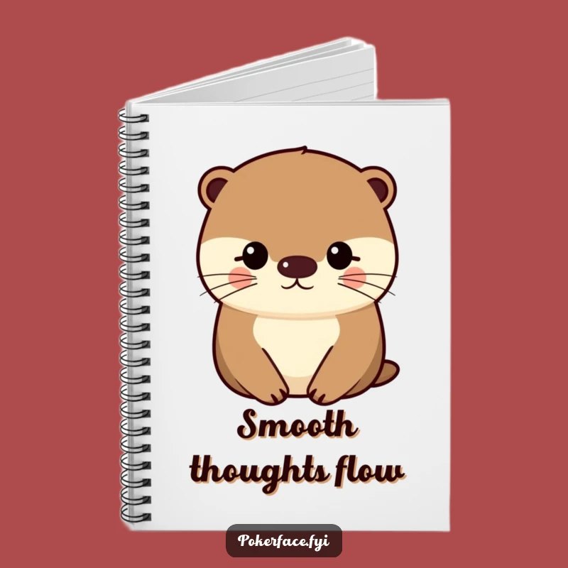Funny Otter Notebook: Impassive Thoughts, Even Face Journal, Great Funny Gift for Writers
