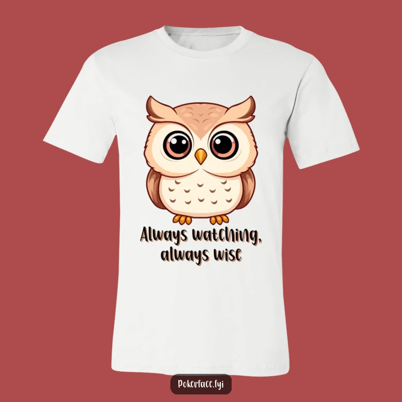 Funny Serene Owl T-Shirt - Wisdom Meets Wit