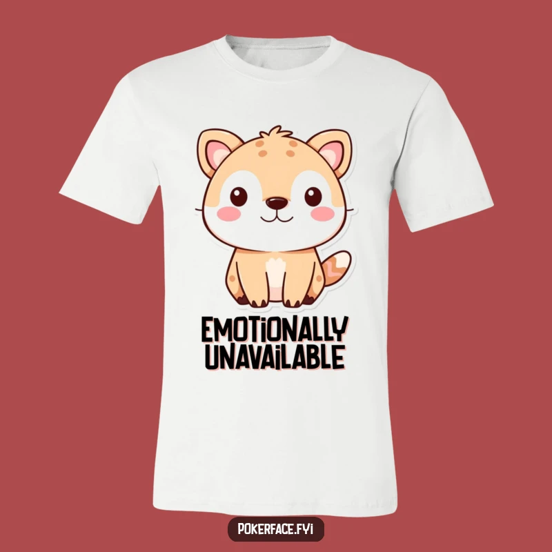 Funny Cute Animal T-Shirt: Expressive Neutral Face, Hilarious Casual Wear Gift