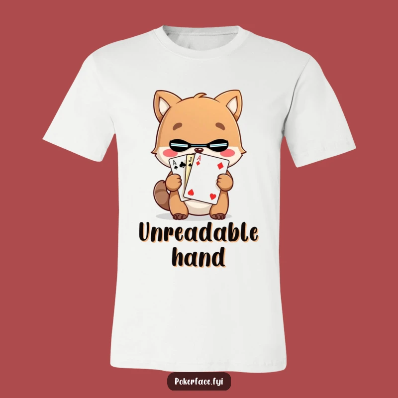 Funny Mystery Animal Card Tee: Wear Your Enigmatic Style