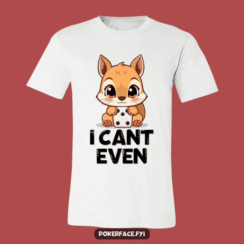 Funny Squirrel T-Shirt: Wear Your Gambler's Anxiety with This Hilarious Tee