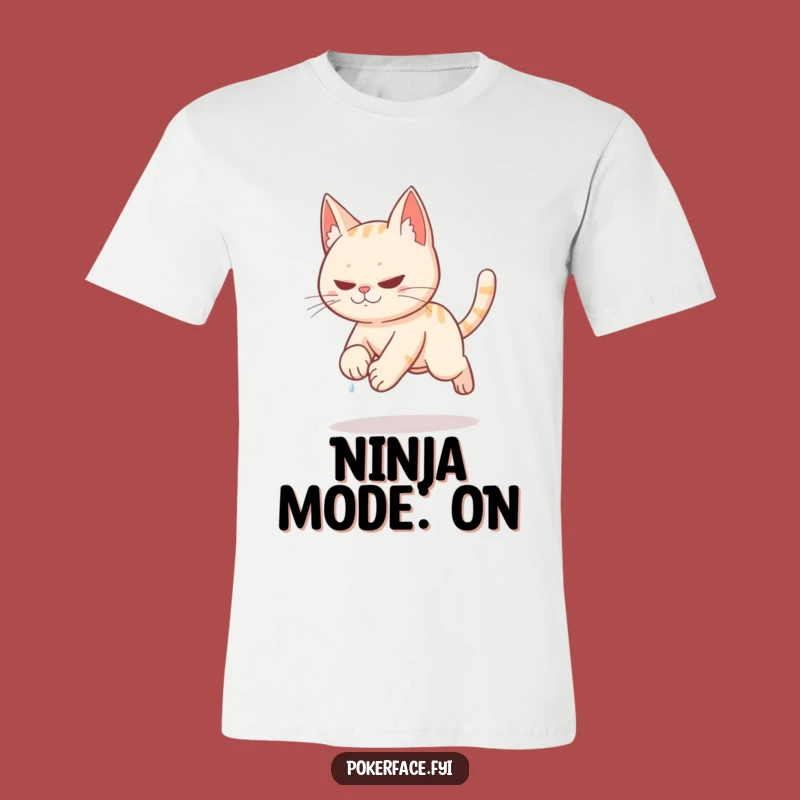 Funny Stealth Cat T-Shirt: Master of Disguise and Naps
