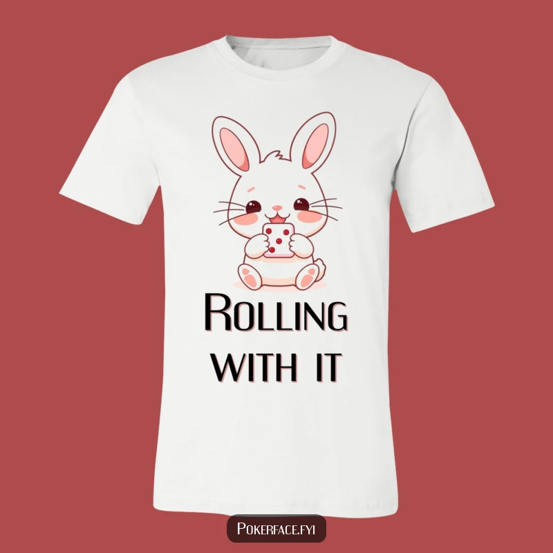 Funny Rabbit T-Shirt: Lucky Die Holder, Comfy Happy Character Tee Gift