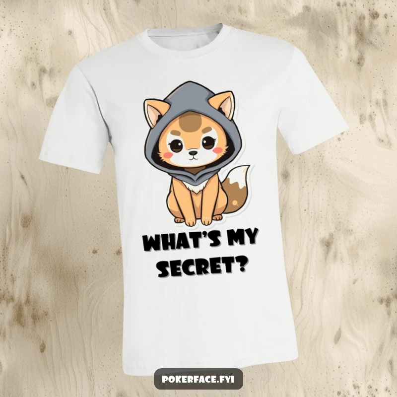 Funny T-Shirt showcasing a mysterious animal character with subtle body language, hinting at secrets and making a great funny gift.