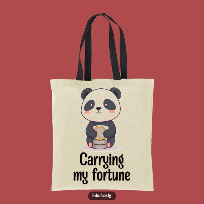 Funny Panda Coin Tote Bag: Carry Your Calm with This Hilarious Bag