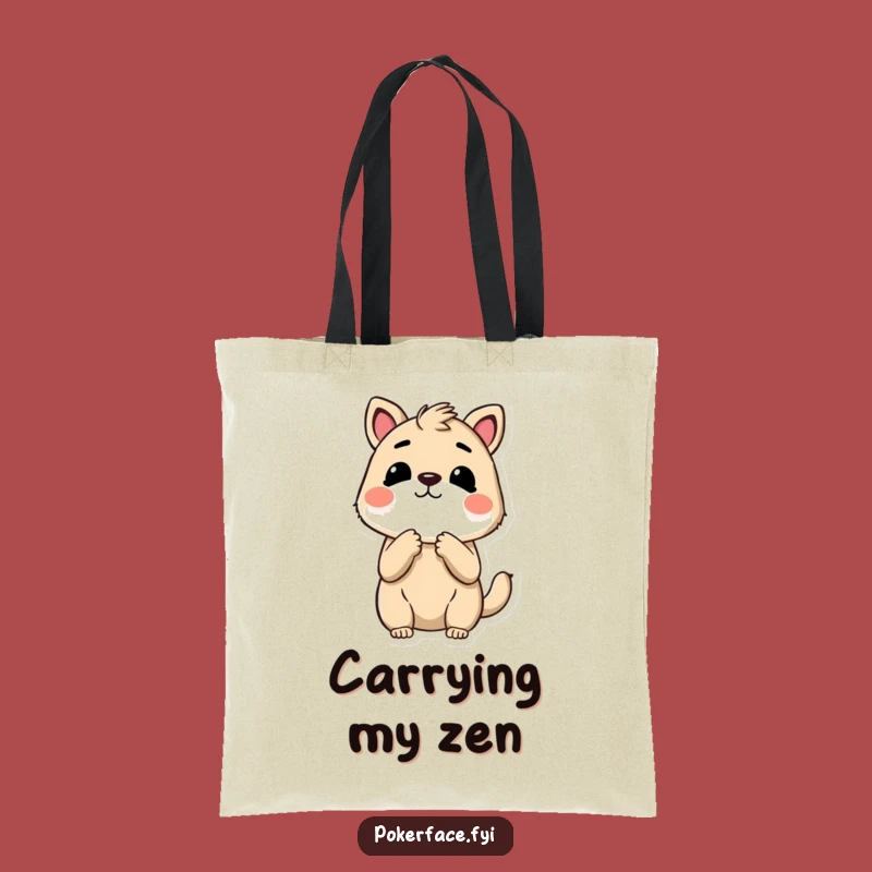 Funny No Reaction Animal Tote Bag - Carry Your Unimpressed Vibes Anywhere