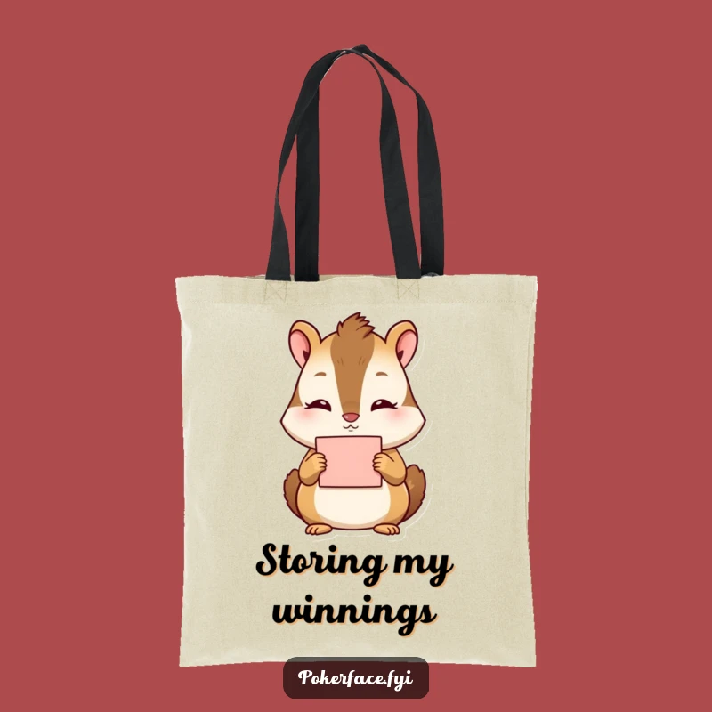 Funny Chipmunk Tote Bag: Carry Your Calm - A Practical & Funny Gift