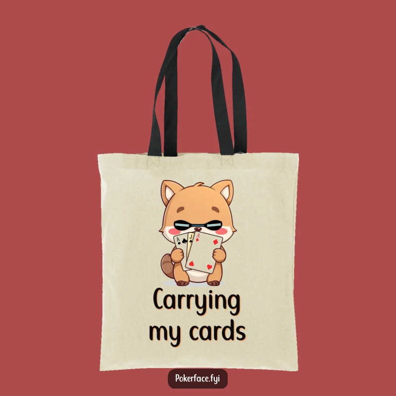 Funny Mystery Animal Card Tote Bag: Carry Your Secrets in Style