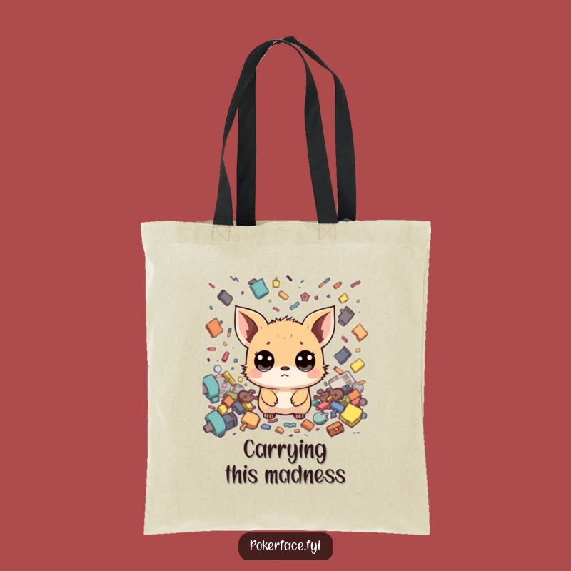 Funny Zen Creature Tote Bag: Carry Your Calm, Stylish Accessory Gift!