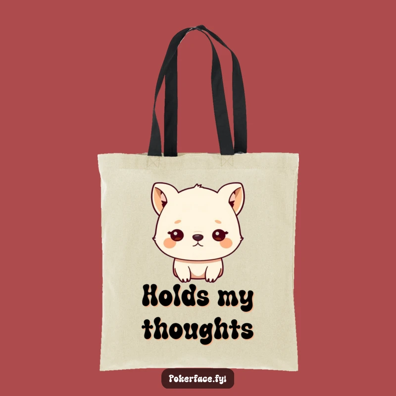 Funny Blank Stare Tote Bag: Carry Your Essentials with Zero Expression